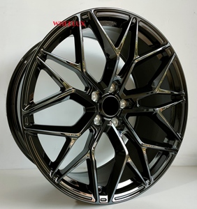 Rines Wheelux de Aleación de Aluminio Forjado de 18-20 Pulgadas, 5x112/120 PCD para Chevrolet 1500 Silverado 2500 Jeep Wrangler <span class=keywords><strong>Rubicon</strong></span>, 25mm, Negro Brillante - Product Image 1