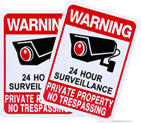 Panneaux d'interdiction d'accès personnalisés, propriété privée, signalisation de sécurité réfléchissante haute visibilité