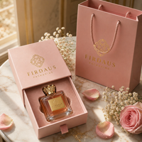 Coffret Cadeau de Luxe Rose Poudré avec Tiroir et Sac de Shopping, Logo Personnalisé, Emballage Rigide pour Parfum OEM, Fermeture Magnétique