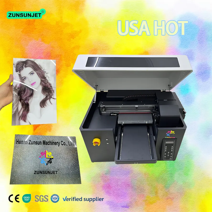 digital Impresora A3 digital Uv Impressora Multifuncional Refine Color Uv Printer With Rotary