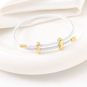 Pulsera Ajustable de Alambre de Acero con Cierre en Forma de 8, Accesorio <span class=keywords><strong>para</strong></span> Hacer Joyería con Cuentas, Cordón de Acero Inoxidable <span class=keywords><strong>para</strong></span> Manualidades - Product Image 2