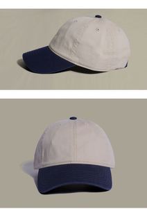 Casquette de baseball réglable unisexe en coton 100% à profil bas, style vintage, bicolore, 6 panneaux, tendance, pour le golf - Product Image 2