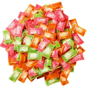 Sea salt sugar -free mint flavor, fresh breath, sweet sugar bulk candy snacks strong and flavored