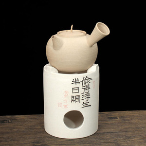 Teiera in Ceramica Kyusu da 550ml con Manico Laterale, Realizzata a Mano in Argilla Bianca o Rossa, per Servizio Tè Sfuso <span class=keywords><strong>e</strong></span> Collezioni per Sale da Tè - Product Image 5
