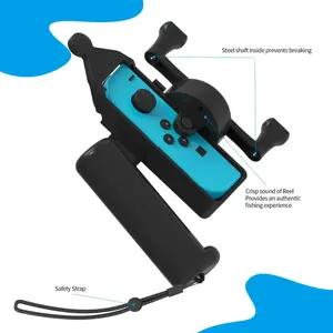 Canne à pêche Fish Pole Prop pour Nintendo Switch JoyCon Console Accessoires <span class=keywords><strong>de</strong></span> <span class=keywords><strong>jeu</strong></span> Gamepad Pêche Jeux vidéo Portable Move Sebse - Product Image 2