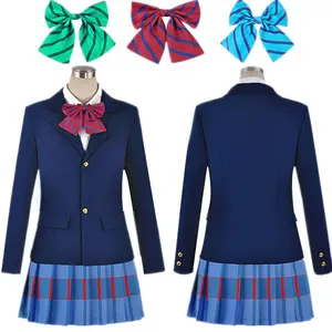 Costume de cosplay d'Halloween d'anime Lovelive pour filles, Kousaka Honoka, Minami Kotori, Ayase Eli, Tojo <span class=keywords><strong>Nozomi</strong></span>, Nishikino Maki, uniforme scolaire - Product Image 1