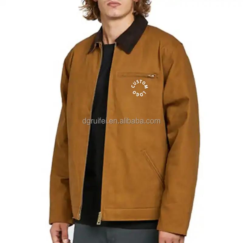 Washed Zip-up Custom Jacket