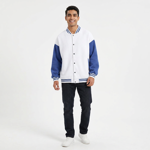 Baseball Bomber Letterman <b>Jacket</b> Blue Wool Custom Chenille <b>Letter</b> Embroidery Patches CollegeBaseballjacket for <b>men</b> - Product Image 1