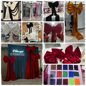 NIKA Big Velour fiocco sovrapposizioni di maternità <span class=keywords><strong>sfondi</strong></span> di genere della ragazza rivelano fondali con fiocco rosa nastro di nozze <span class=keywords><strong>sfondi</strong></span> da Studio - Product Image 6