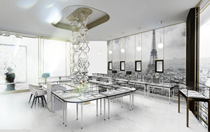 Custom Luxury Jewellery Shop Cabinet Marble Jewelry Display Showcase Wholesale Jewelry Store Display Counter - Product Image 3