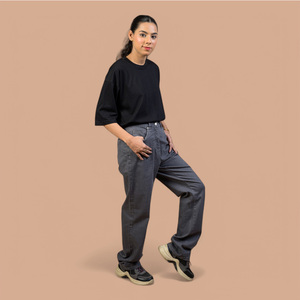 Jeans Paola Taj para mujer, corte medio, elásticos, hechos a medida, en venta en línea, fabricados en Pakistán, jeans de la mejor calidad para mujer. - Product Image 5