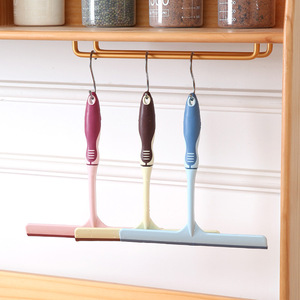 Multi Functional Glass <b>Squeegee</b> Plastic Handle Anti Slip Window Cleaning Tool For Home Desktop Use Blue Pink Beige - Product Image 1