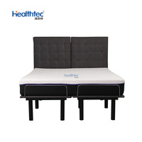 Vente directe usine : Lit électrique réglable et pliable JJ02 en métal, tailles simple, double, queen et king, avec fonction massage inclinable