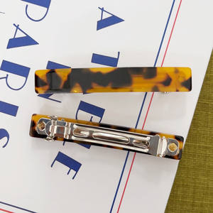 กิ๊บหนีบผมอะซิเตทสำหรับผู้หญิงและเด็กผู้หญิงปิ่นปักผมทำจากอัลลอยด์ดีไซน์ใหม่หรูหราขนาด7.5ซม. - Product Image 5