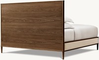 Mobilier de chambre à coucher au design moderne de style nordique Ensemble de lit de luxe Mobilier Lit moderne lit à double panneau en tissu