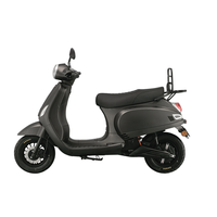 Moped électrique étanche en alliage d'aluminium avec batterie au lithium amovible, moteur sans balais, 1500W, 55KM/H, certifié EEC COC CE
