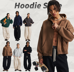 Conjunto de Sudadera con Capucha Unisex Esencial, Pantalones Deportivos de Felpa Cómodos, Ropa Deportiva, 100% Algodón, Bordado, Estampado Impermeable, Corto - Product Image 5