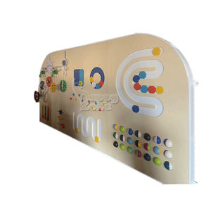 Mur en bois STEM interactif Montessori personnalisé vente en gros de jouets éducatifs sensoriels d'aire de jeux intérieure pour le musée des sciences de l'école - Product Image 2