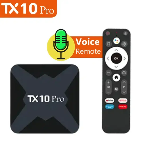 8 GB RAM 128 GB ROM Fernsehbox Android 13 Media Player Smart TVBox Quad Core 5G 4K Set-Top Box Tx10 Pro Fernsehbox Android TV zertifiziert