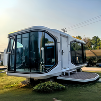 Capsule de sommeil intelligente et mobile détachable, maison conteneur anti-humidité personnalisée au design moderne pour centres commerciaux et villas