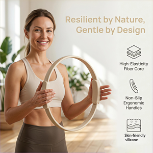 CZFIT 12.5in Pilates Ring Essential Eco-Friendly Natural Silicone Fabric Pilates Ring Home Gym Fitness Accessory <b>Kit</b> <b>Magic</b> - Product Image 4