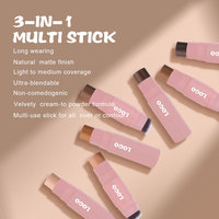 Stick de Maquillage Double Embout Marque Blanche : Illuminateur Rose, Bronzer, Correcteur Éclaircissant et Contouring Vegan à Haute Pigmentation