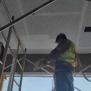 Système acoustique de faux plafond monolithique sans joint et système de <span class=keywords><strong>suspension</strong></span> Panneaux de gypse perforés - Product Image 5