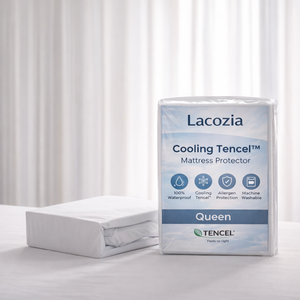 Protège-matelas OEKO-TEX BSCI 100% TENCEL imperméable, rafraîchissant et respirant, avec poches profondes, livraison rapide - Product Image 2