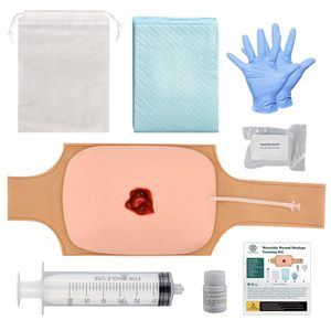 Simulador <span class=keywords><strong>de</strong></span> Empacamiento <span class=keywords><strong>de</strong></span> Heridas, Simulador <span class=keywords><strong>de</strong></span> Detención <span class=keywords><strong>de</strong></span> Hemorragias con Función <span class=keywords><strong>de</strong></span> Sangrado, Kit <span class=keywords><strong>de</strong></span> Entrenamiento <span class=keywords><strong>de</strong></span> Simulación <span class=keywords><strong>de</strong></span> Heridas Portátil - Product Image 1