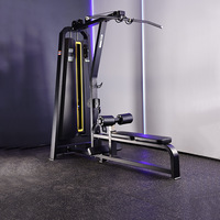 Appareil de musculation commercial EM Brand Model, machine papillon à traction simple face avec câble en acier pour entraînement des petits oiseaux, traction haute/basse