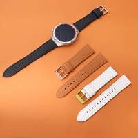 Bracelet de montre en cuir de veau pleine fleur véritable, texture grain de palme, boucle ardillon, style unisexe, vente en gros usine