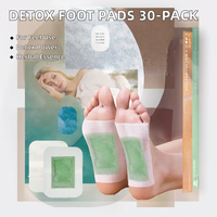 30 Patchs Détoxifiants pour les Pieds au Charbon et à la Camomille pour Soulager la Douleur, Certifiés ISO