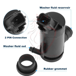 TAH Auto Performance Parts Pompes d'essuie-glace de lave-glace pour SAIC MG ZS MG5 MG6 MG7 MG GT HS RX5 RX8 GS 350 MG T60 <span class=keywords><strong>MULAN</strong></span> - Product Image 6