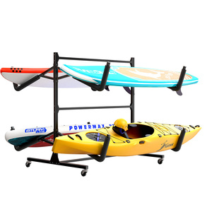 Support de <span class=keywords><strong>Kayak</strong></span> Double Face Autoportant Support de Rangement Robuste pour <span class=keywords><strong>Kayak</strong></span> Canoë Bateau Paddle Board SUP Planche de Surf pour Intérieur Extérieur - Product Image 2