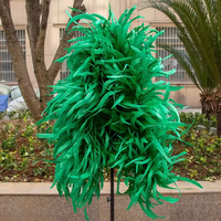 Boas de plumes de coq teintes de 2 mètres pour décorations de carnaval, de festivals et accessoires vestimentaires