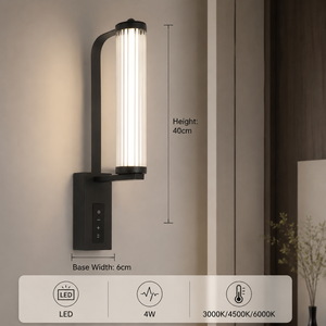 Modern Acrylic LED Wall <b>Light</b> 4W CCT Selectable Metal Frame For Bedroom Living Room Corridor Hotel 3000K 4500K 6000K - Product Image 4