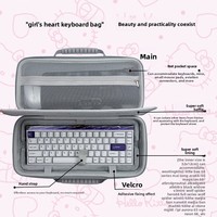 Sac de rangement pour clavier personnalisable uniquement pour configurations à 60/68/75/87/98/104 touches ; pour périphériques clavier-souris intégrés