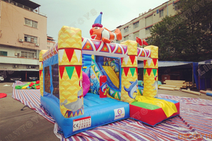 Casa de rebote para niños comercial de diseño novedoso con tobogán Castillos Juegos Inflables Combo de agua <span class=keywords><strong>Castillo</strong></span> de salto hinchable rebote inflable - Product Image 4