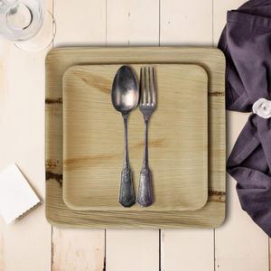Couverts élégants <span class=keywords><strong>et</strong></span> jetables modernes inclus une <span class=keywords><strong>assiette</strong></span> <span class=keywords><strong>et</strong></span> une tasse <span class=keywords><strong>en</strong></span> bambou Vaisselle <span class=keywords><strong>en</strong></span> feuille de palmier pour les mariages <span class=keywords><strong>et</strong></span> les desserts - Product Image 6