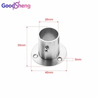 Support de tringle de penderie en acier inoxydable, système de fixation mural détachable pour tringle à vêtements, bride de connexion