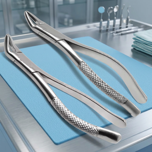 Pince d'extraction manuelle de dents de sagesse en acier inoxydable de qualité supérieure, texture texturée, certifiée CE Classe I, garantie 1 an - Meilleures ventes - Product Image 5
