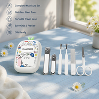 Ensemble de coupe-ongles et lime à ongles très vendu, cadeau de vacances pour filles, ensemble de manucure, outils de soin des ongles pour pédicure