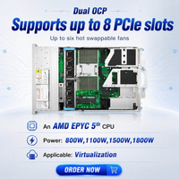 Server Rak Virtualisasi OEM Dell EMC PowerEdge R7715 2U dengan CPU Seri AMD EPYC 9005/RAM 128G/SSD 480G/Daya 1100W