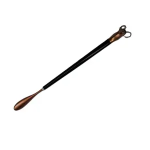 Amazon Hot-selling Dolphin Metal Shoehorn Boutique Solid Shoe Pumping Super Long Alloy Solid Wood Shoe Wearer Shoe Lifter