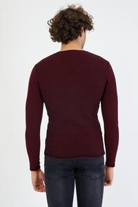 เสื้อสเวตเตอร์คอวีสีดำดีไซน์หรูหราสำหรับผู้ชายเสื้อกันหนาวคุณภาพดีราคาถูก - Product Image 5