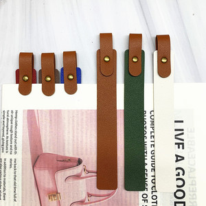In-stock PU leather color-block <b>bookmarks</b>, long strip reading binders, Bible <b>bookmarks</b>, student stationery wholesale. - Product Image 2