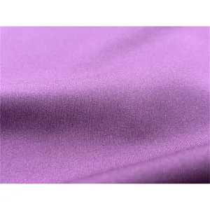 Tela de Jersey doble 88% poliéster 12% spandex poliéster metálico tejido de mallas elásticas para ropa deportiva