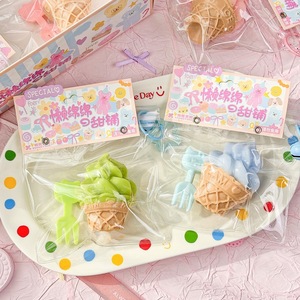 Ice Cream Cone Sensory Fidget Squeeze <b>Toy</b>-Super Soft Plastic Stress Relief 12-Piece Color <b>Box</b> Set for Girls - Product Image 6