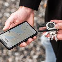 Porte-clés artisanal avec traceur GPS, chercheur de clés, organisateur de clés Air Tag, fonctionne avec Find My