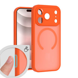 Pour iPhone Air 17 Pro Max translucide givré magnétique coque de téléphone sensation de peau antichoc <span class=keywords><strong>mat</strong></span> couverture de téléphone portable - Product Image 1